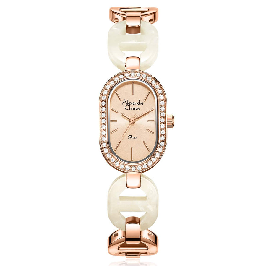 Alexandre Christie 2C04LHBRGRGSL Women's Iraya Collection Classic Quartz Watch with Bracelet