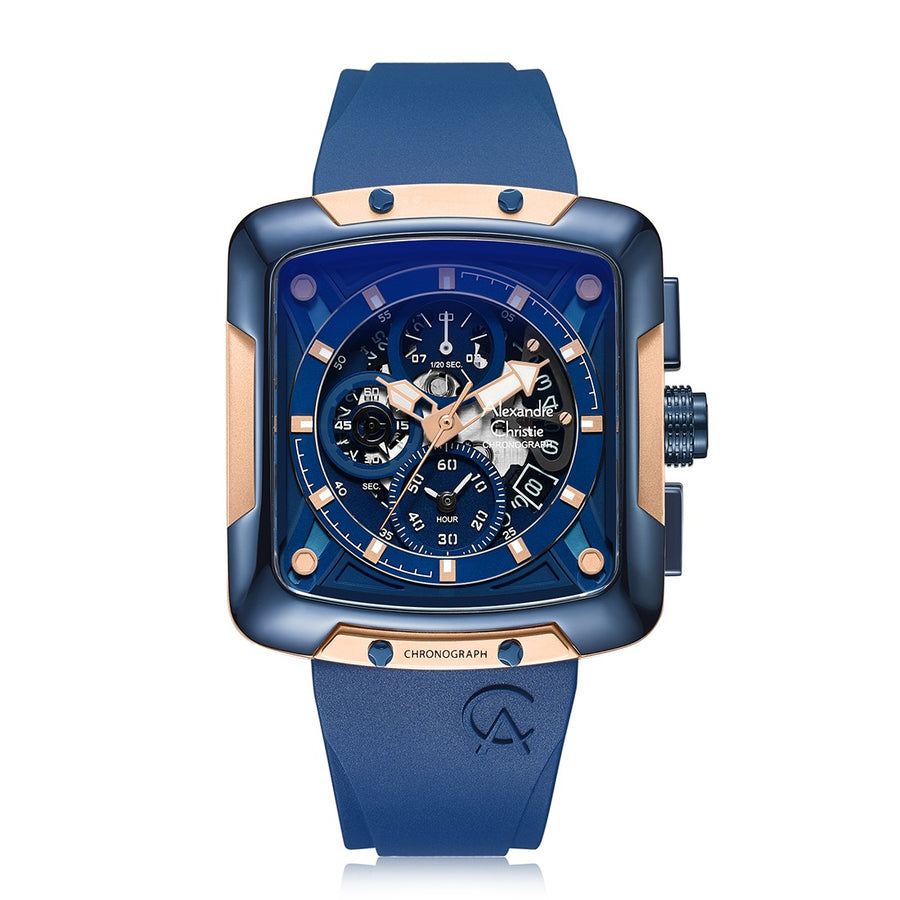 Alexandre Christie 3039GCRURBU Men's Chronograph Quartz Watch 42mm