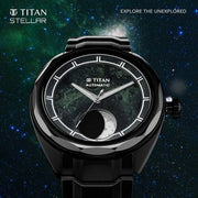 Titan 10011NM03 Kambaba Jasper dial watch with Black Stainless Steel strap, official product gallery image 2
