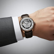 Titan 10011QL01 Stellar Cupola watch worn on a wrist