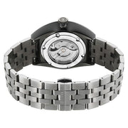 Titan 10011QM02 watch caseback and dark gun stainless steel bracelet clasp
