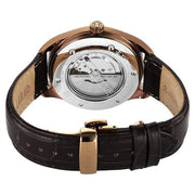Titan 10051QL01 Stellar Starlight watch with automatic brown dial brown strap, official product gallery image 7