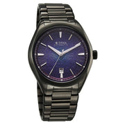 Titan 10051QM01 Stellar Starlight watch with automatic violet dial dark gun strap, official product gallery image 3