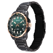 Titan 10067KM02 Zero Hour Diver's watch with quartz blue dial black strap, official product gallery image 3
