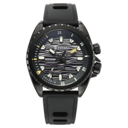 Titan 10068NP01 Zero Hour Diver's watch with quartz black dial black strap, main product image