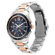 Titan 1688KM06 Blue dial watch with Two-Tone Stainless Steel strap, official product gallery image 4