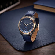 Titan 1829KL03 Regalia Opulent watch with blue dial blue strap, main product image