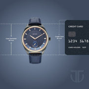 Titan 1829KL03 Regalia Opulent watch with blue dial blue strap, official product gallery image 4