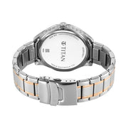 Titan 1829KM08 Regalia Opulent watch with white dial two toned strap, official product gallery image 7