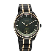 Titan 1829KM09 Regalia Opulent watch with green dial two toned strap, official product gallery image 3