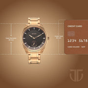 Titan 1829WM01 Regalia Opulent watch with rose gold dial rose gold strap, official product gallery image 4