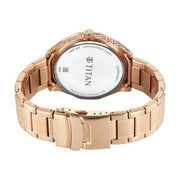 Titan 1829WM01 Regalia Opulent watch with rose gold dial rose gold strap, official product gallery image 7