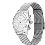 Titan 1874SM01 White dial watch with Silver Stainless Steel strap, official product gallery image 3