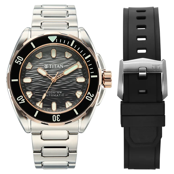 10069KM02 Zero Hour Diver's Men 3 Hands Automatic Watch 44.2mm