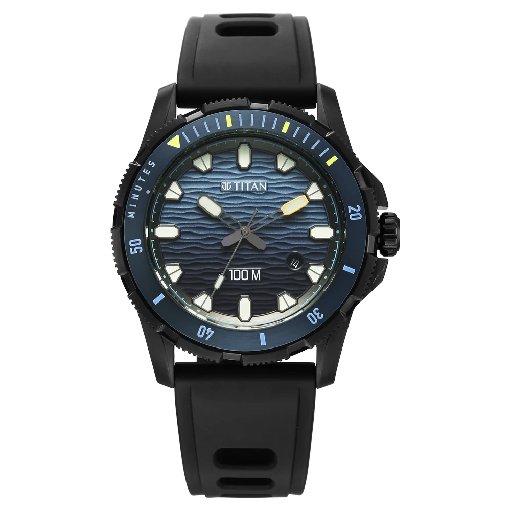 10067KP02 Zero Hour Diver's Men 3 Hands w/ Date Quartz Watch 41mm
