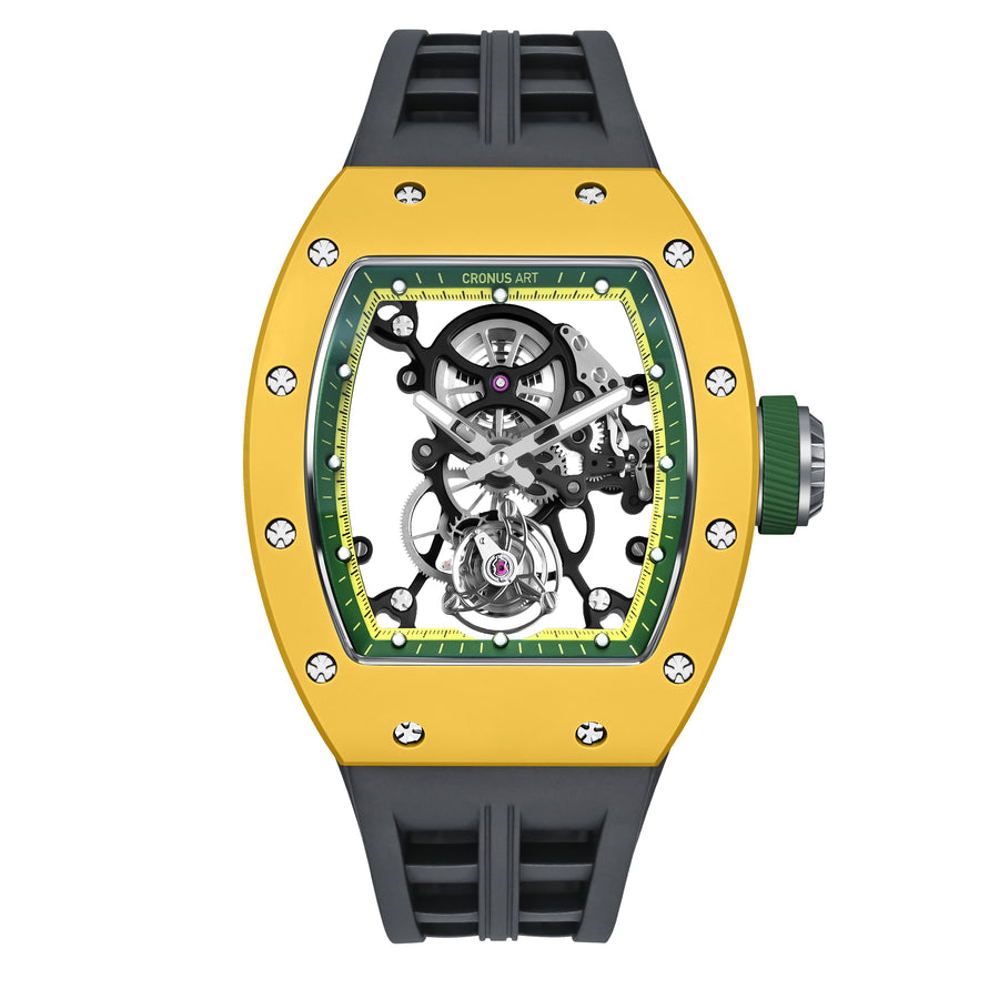 Cronus Art CM007-019 Prestige Ceramic Tourbillon Tourbillon Manual Winding WatchFor Men 42mm