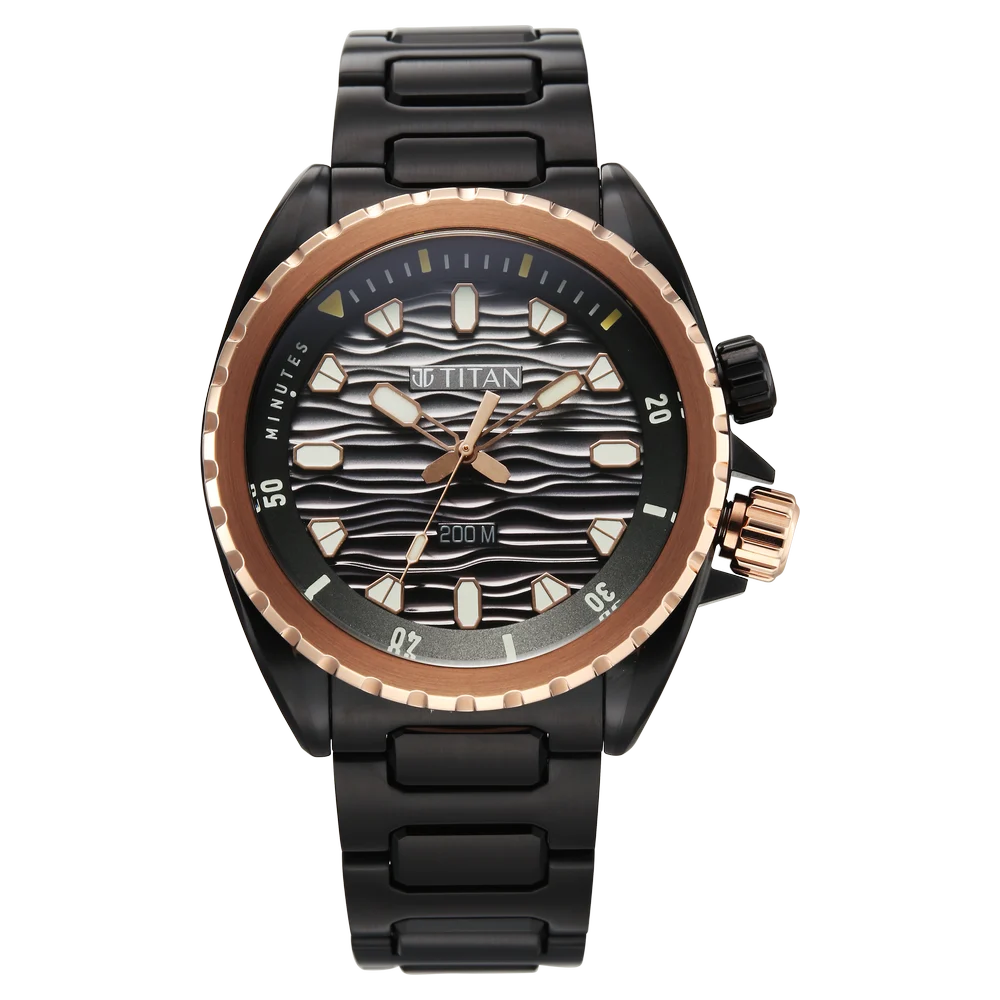 10068KM02 Zero Hour Diver's Men 3 Hands Quartz Watch 42mm