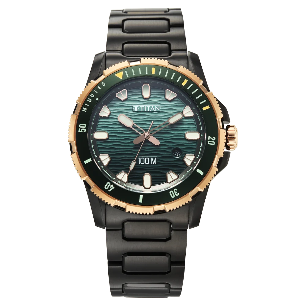 10067KM02 Zero Hour Diver's Men 3 Hands w/ Date Quartz Watch 41mm