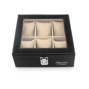 ACWORG01BK6 Unisex 6 Slot Watch Organiser Box