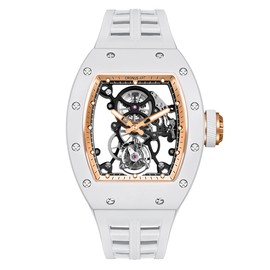 Cronus Art CM007-011 Prestige Ceramic Tourbillon Tourbillon Manual Winding WatchFor Men 42mm