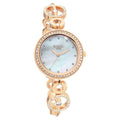 Titan 2539WM03 Raga Quartz Analog Watch with Mother of Pearl Dial and Rose Gold Metal Strap for Women 29mm