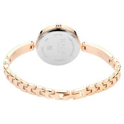 Titan 2606WM05 caseback and rose gold metal bracelet