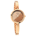 Titan 2606WM07 Raga Viva Quartz Analog Watch with Bicolour Dial and Rose Gold Metal Strap for Women 28mm