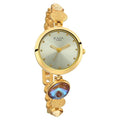 Titan 2606YM07 Raga Moments Of Joy Quartz Analog Watch with Mother of Pearl Dial and Gold Metal Strap for Women 28mm
