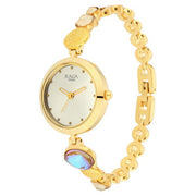 Titan 2606YM07 women's watch with gold metal strap