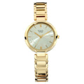 Titan 2608YM01 Raga Viva Quartz Analog Watch with Champagne Dial and Golden Metal strap for Women 29mm