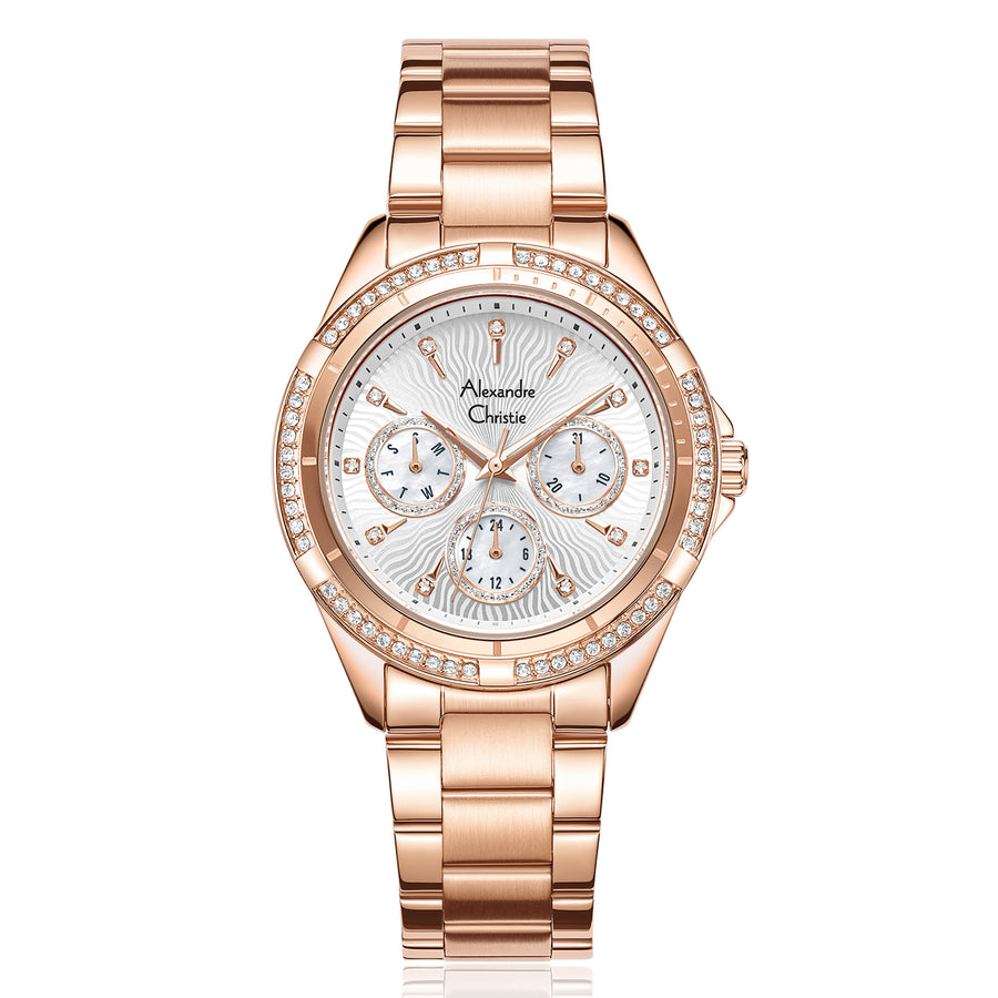 Alexandre Christie 2644BFBRGSL1 Women's Multifunction Quartz Watch 36mm