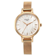 Titan 2666WM01 Raga Power Pearls women's watch with mother of pearl dial and rose gold metal strap, product view