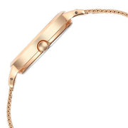 Titan 2666WM01 Raga Power Pearls women's watch with mother of pearl dial and rose gold metal strap, watch detail