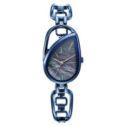 Titan 2688QM02 women's watch with blue dial and blue metal strap