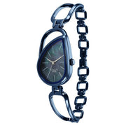 Titan 2688QM02 women's watch with blue strap and distinctively shaped case
