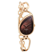 Titan 2688WM01 Raga Chic women's watch with brown dial and rose gold metal strap, alternate view