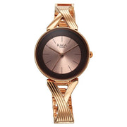 Titan 2698WM01 women's watch with rose gold dial and rose gold metal strap