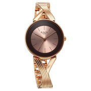 Titan 2698WM01 quartz analog watch for women with rose gold dial