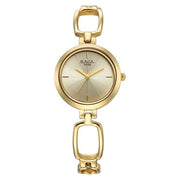Titan 2725YM01 Raga watch for women with champagne dial and golden metal strap, primary product view