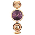 Titan 2745WM01 Raga Afterglow Quartz Analog Watch with Purple Dial and Rose Gold Metal Strap for Women 28mm