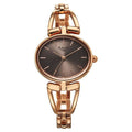 Titan 2748WM01 Raga Ascend Quartz Analog Watch with Brown Dial and Rose Gold Metal Strap for Women 32.3mm