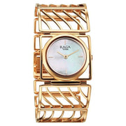 Titan 2769WM01 Raga Ethereal women's watch with white mother of pearl dial and rose gold stainless steel strap, dial and strap view