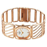 Titan 2769WM01 Raga Ethereal women's watch with white mother of pearl dial and rose gold stainless steel strap, watch detail