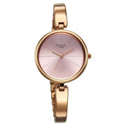 Titan 2772WM01 Raga Showstopper women's watch with pink dial and rose gold metal strap, alternate view
