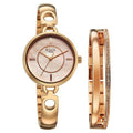 Titan 2774WM01F Raga Contempore Quartz Analog Watch with Rose Gold Mother of Pearl Dial and Rose Gold Metal Strap for Women 28mm