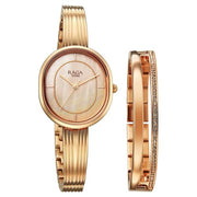 Titan 2776WM01F Raga Contempore women's watch with rose gold mother of pearl dial and rose gold metal strap