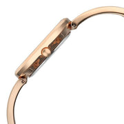 Titan 2776WM01F 28mm case watch with rose gold mother of pearl dial