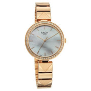 Titan 2787WM01 quartz analog watch for women with mother of pearl dial