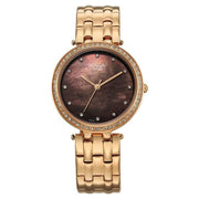 Titan 2793WM01 Raga DEC Blaze women's watch with brown mother of pearl dial and rose gold metal strap