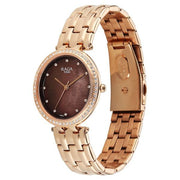Titan 2793WM01 women's watch with rose gold metal strap